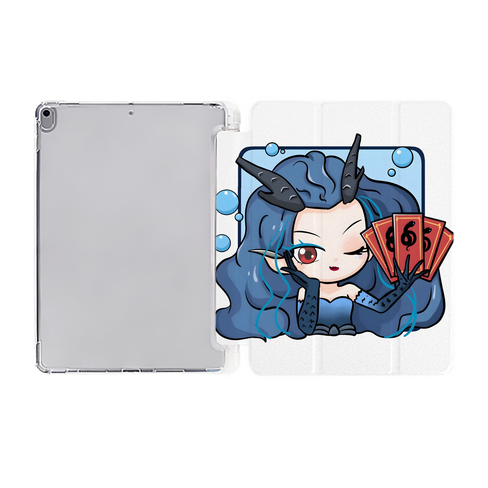 Ne Zha 2 ナタ 魔童の大暴れ IPad ケース ペン収納付き 三つ折りスタンド PUレザー×シリコン 対応機種9.5/10.5/10.9インチ